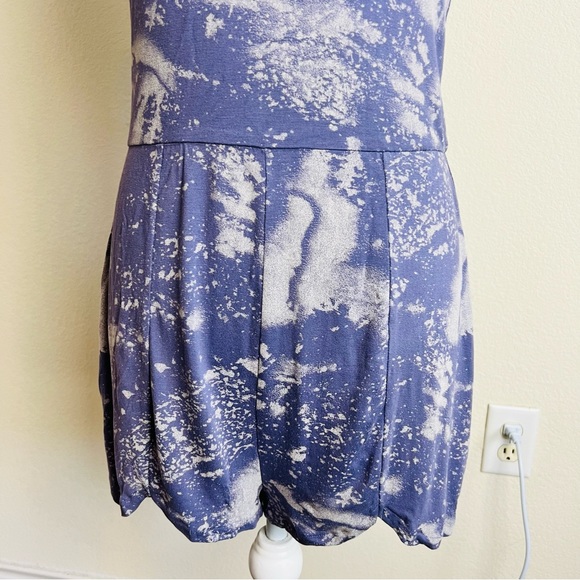 RVCA Later Dude Purple Acid Ocean Wash Panel V-Neck Romper - Picture 2 of 11